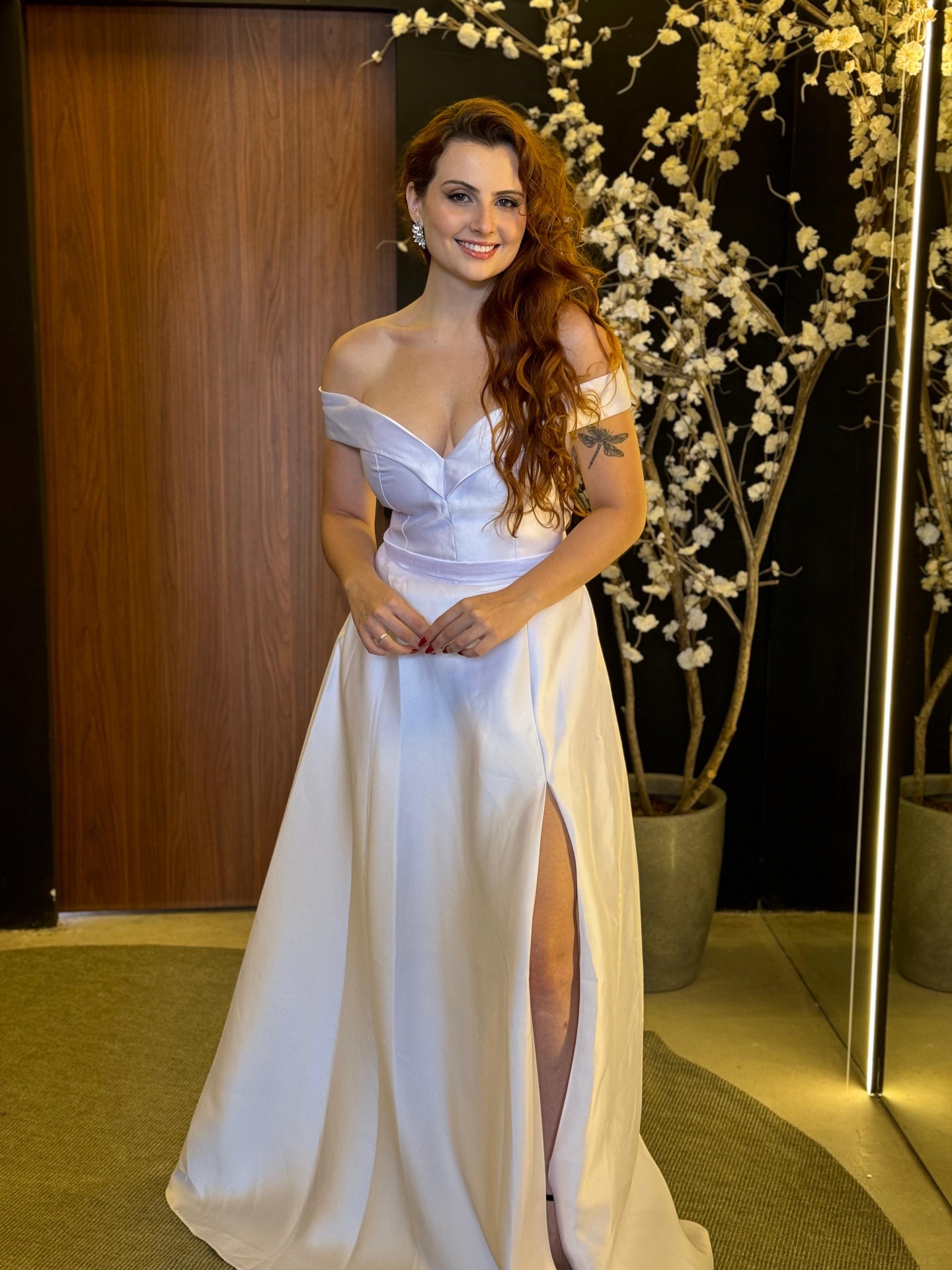 Vestido longo branco